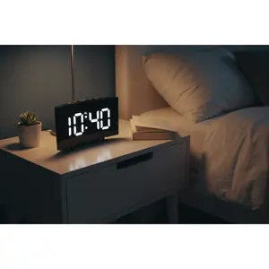 LED Mirror Digital Alarm Clock