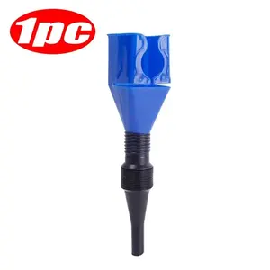 Portable Plastic Telescopic Funnel, Foldable Long Neck Oil Funnel with Filter, Universal Fueling Tool for Various Vehicles