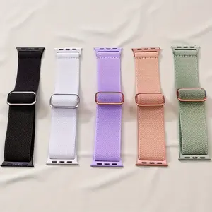 5-Piece Elastic Solo Loop Bands Compatible Apple Watch Series 1-10 & Se/ultra, Universal Fit for Men Women, Sports Replacement Straps, Smart Watch Straps