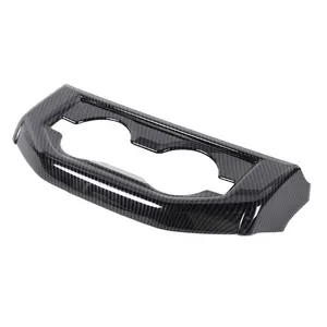 Car Rear Cup Holder Panel Cover Trim Panel For Dodge Ram 1500 2018+ Interior Accessories Carbon Fiber 2019-2025 auto decoration decoration kit durable vehicle decor accessory decorative sticker Truck Decals design accessory automotive