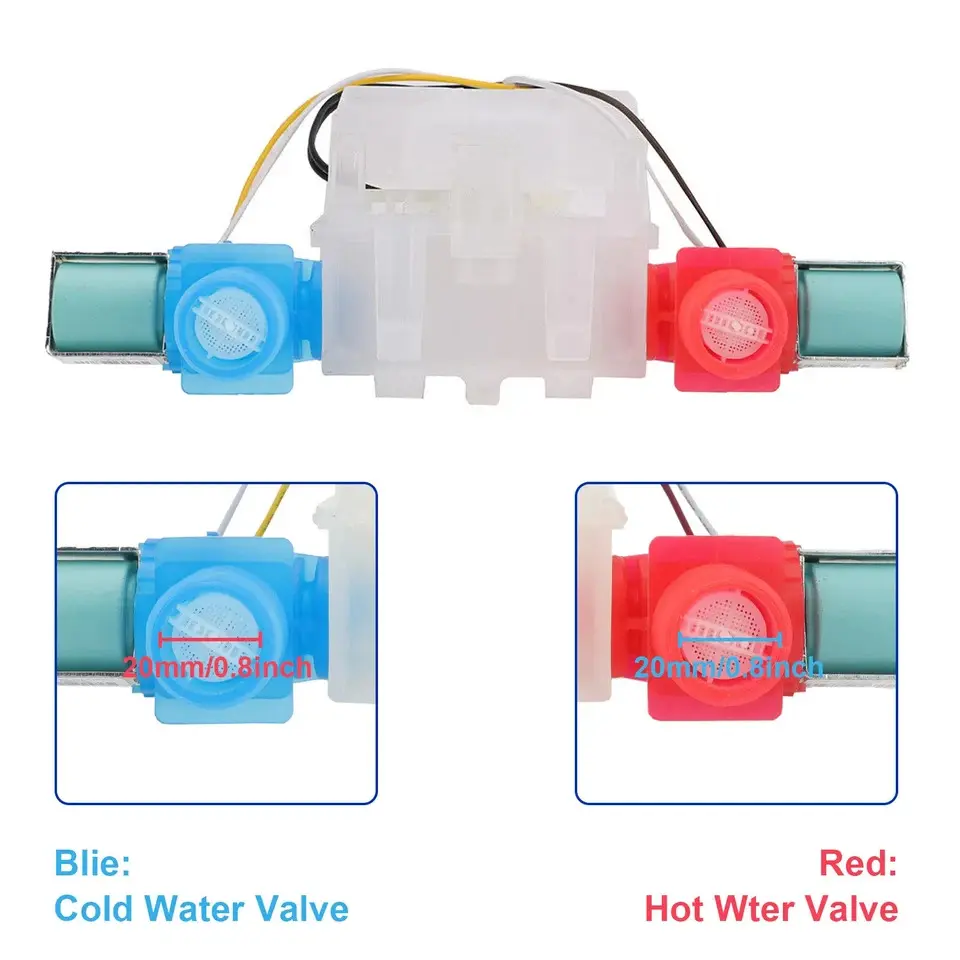 Washer Water Inlet Valve Replacement WPW10140917 W10140917 W10144820 Compatible with Kenmore Whirlpool