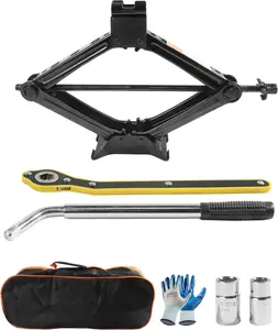 Scissor Jack Lift - 2 Ton  Tire Jack Tool, Universal  Kit with Lug Wrench, Portable Tire Changing Kit for , , SUV