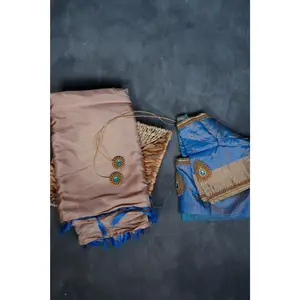 Kanjivaram Silk Set: Silver and Gold Zari Sarees with Butta Concept