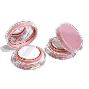 Mini Transparent Air Cushion Box Foundation DIY Empty Puff Boxes with Mirror BB Cream Cosmetic Container Makeup Skin Care Tools