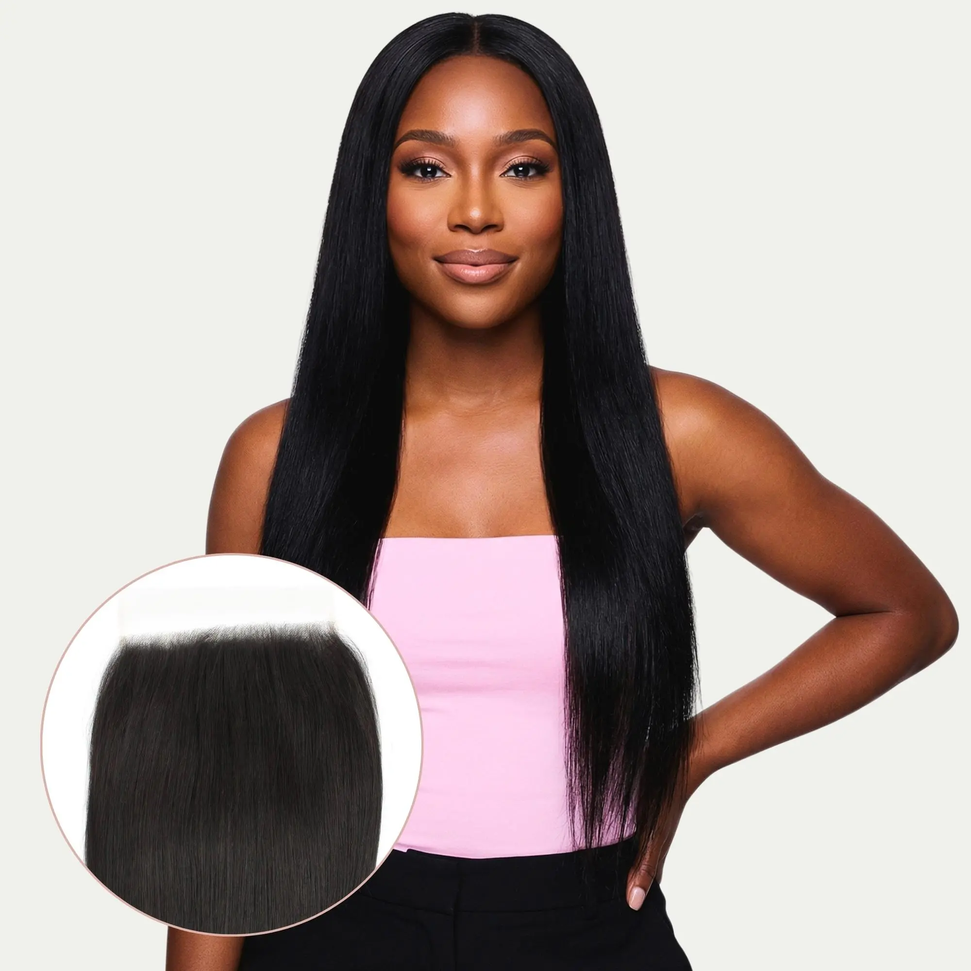 Straight 7x7 HD Lace Human Hair Closure - Maximum Coverage & Styling Freedom - Virgin Hair - Natural Scalp Appearance - Sleek & Polished Styles