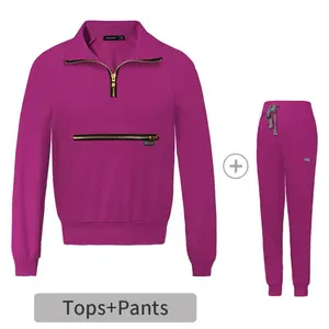 Pink Scrubs with zipper