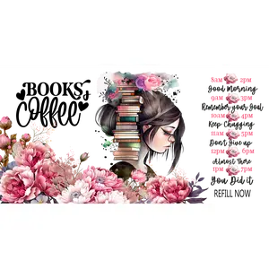 Books and Coffee UV Wrap