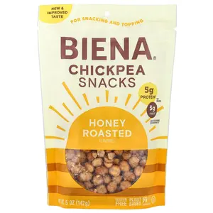 BIENA Chickpea Snacks, Honey Roasted, 5 oz (142 g)