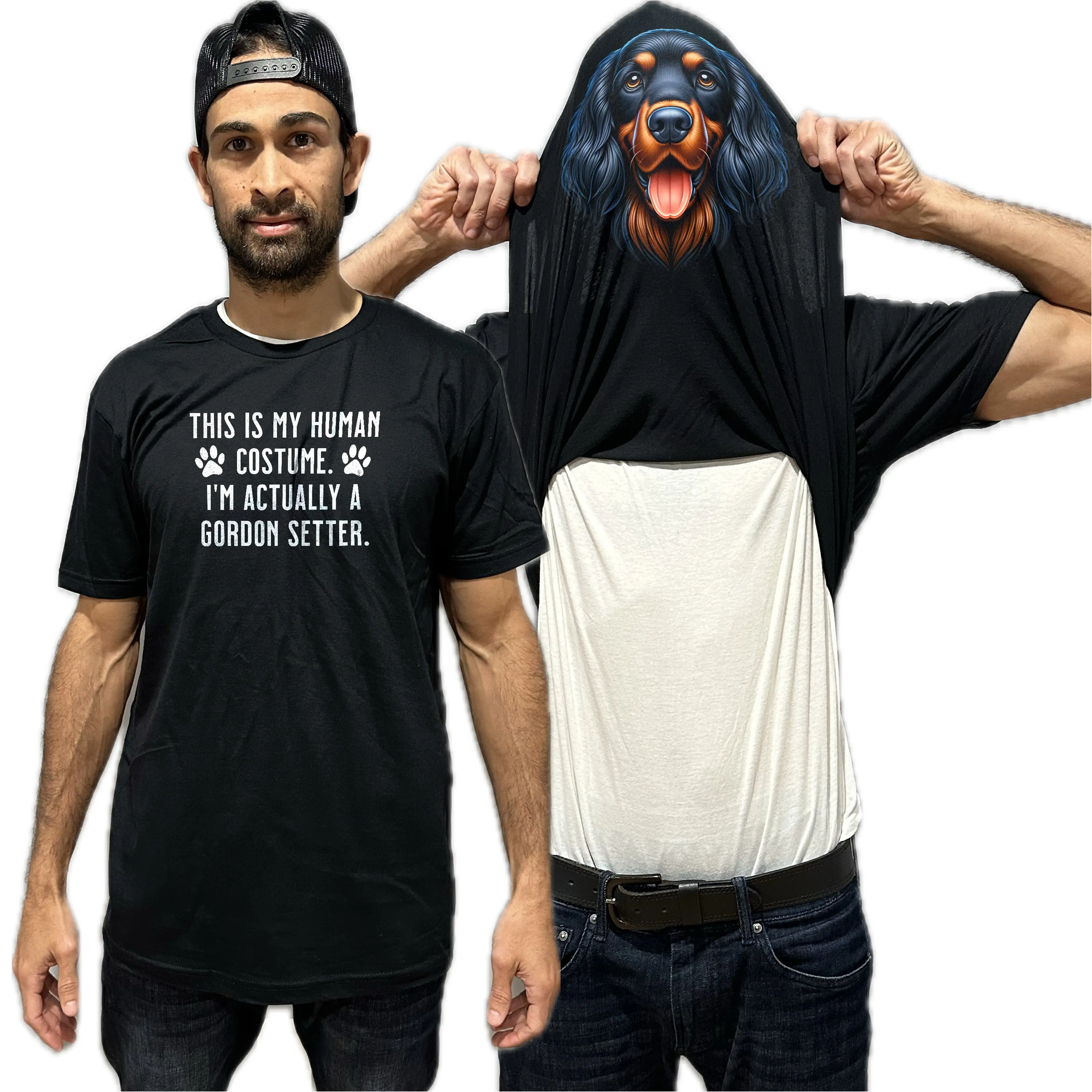 I'm Really A Gordon Setter Flip Shirt - Funny Dog Owner T-Shirt Flip Tee