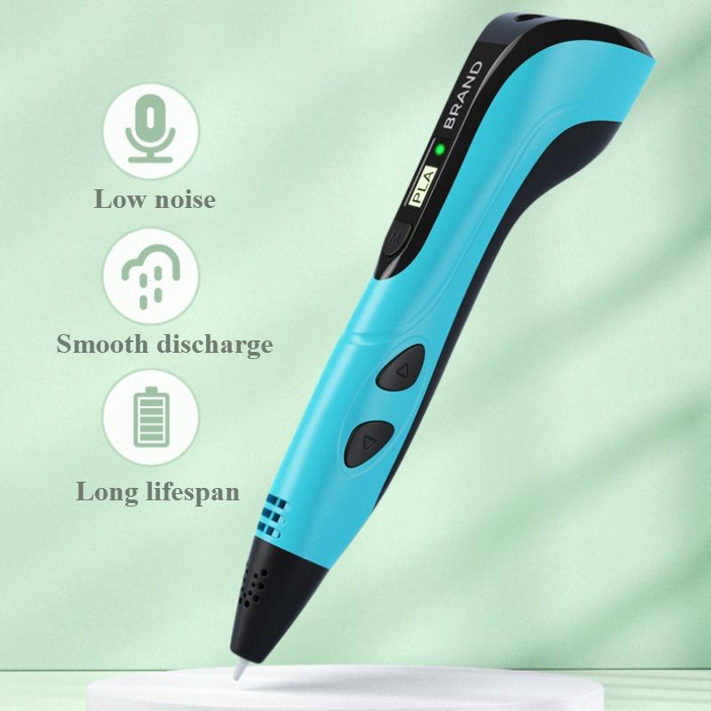Creative 3D Printing Pen Set USB-Powered DIY Arts Crafts Tool with Finger Protector Photo Album Stand PLA Filament Refills Ideal Gift for Birthday Christmas Fathersdaygift