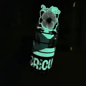 Boricua conga tumbler 20oz glow in the dark