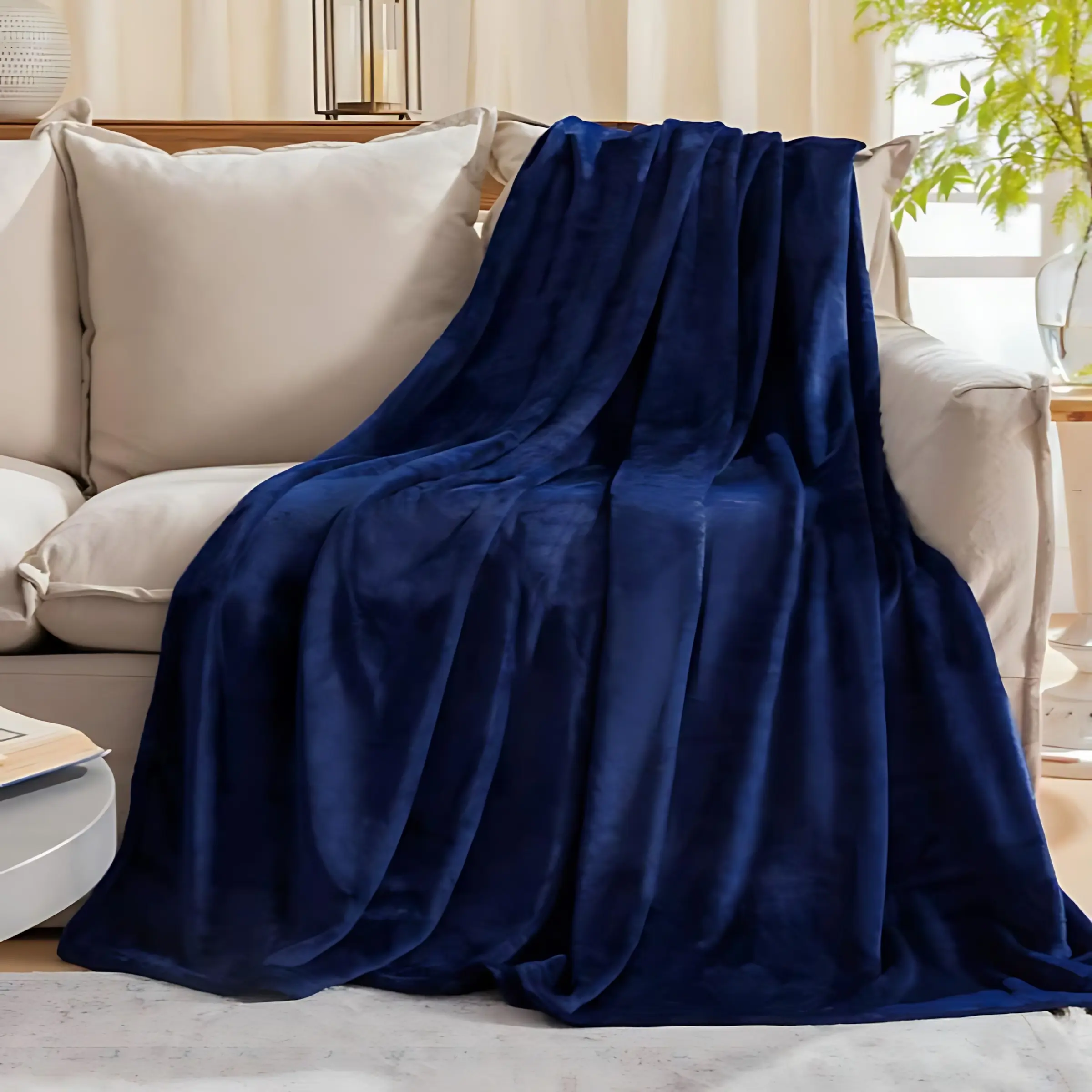 Luxury Flannel Blanket, Multiple Colors Available, Soft & Cozy Throw for Home Decor, Ideal Gift for Family & Friends, Lightweight Cozy Blanket, Soft Blankets, Soft Throws Blanket