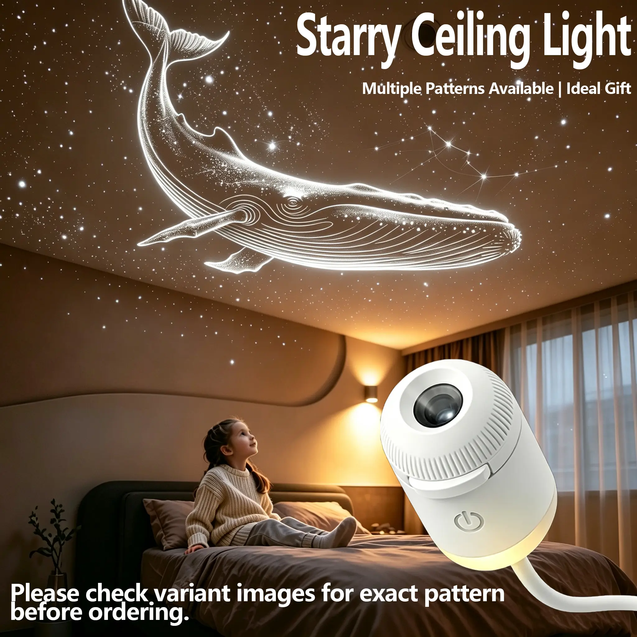LED USB Galaxy Star Night Light for Kids - 12/6/3-in-1 Starry Nebula Ceiling Lamp, Bedroom Decor Atmosphere Light, Cool Tech Gadget, Ideal Gift for Kids/Girls/ Boys/Girlfriend/Galaxy Lovers