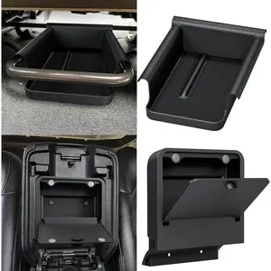 Front Under Seat Storage Organizer for Jeep Wrangler JL JLU 2018-2025 & Gladiator JT 2020 2021 2022 2023 2024 2025 Accessories Hidden Center Console Organizer, 2PCS (Not for Power Seat)