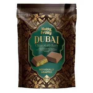 Nutty Fruity Dubai Chocolate Bars Milk Chocolate with Pistachios and Kadayif Individually Wrapped 16 oz Middle Eastern Inspired Fusion Treat