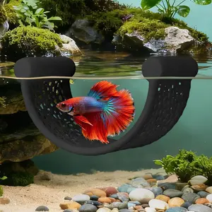 Floating Beta Fish Bed, Small Aquarium Rest Platform, Nano Tank Decor, Shrimp & Corydoras Compatible, & Options
