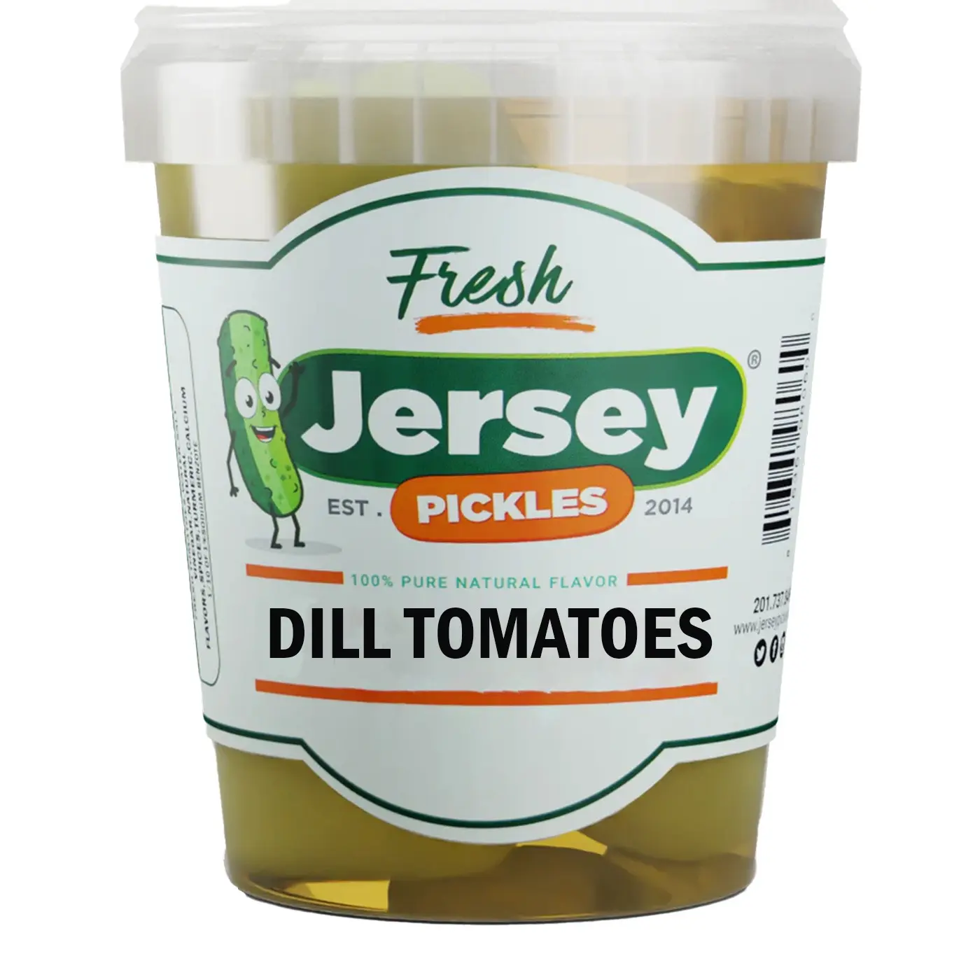 Jersey Pickles - Dill Pickled Tomatoes - Instant Food - Delicious - Natural Flavors