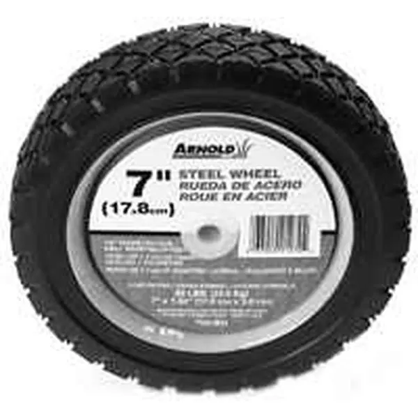 Arnold 490-321-0001 7 In. Steel Diamond Tread Wheel 55 Lbs.