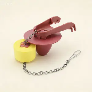 Stainless Steel Toilet Flapper Replacement with Adjustable Float 2 Inch Universal Fit for 1.28 GPF Toilets Compatible with Multiple Models Durable Rust-Proof Chain and Float Included 1-Pack