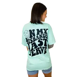 Stitched Smile - "On My Husband's Last Nerve" Graphic Tee (Reg/Plus) - MULTIPLE COLORS!