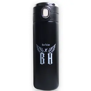 LED Temperature Display Smart Flask Water Bottle (BLK)