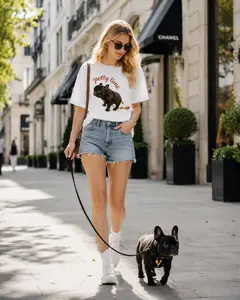 Frenchie T-Shirt, Both for Female and Male, French Bulldog T-Shirt, Funny T-Shirt, Gift T-Shirt for Dog Lover,funny graphic tee，good graphic tees， favorite shirt，favorite shirt，day shirt，