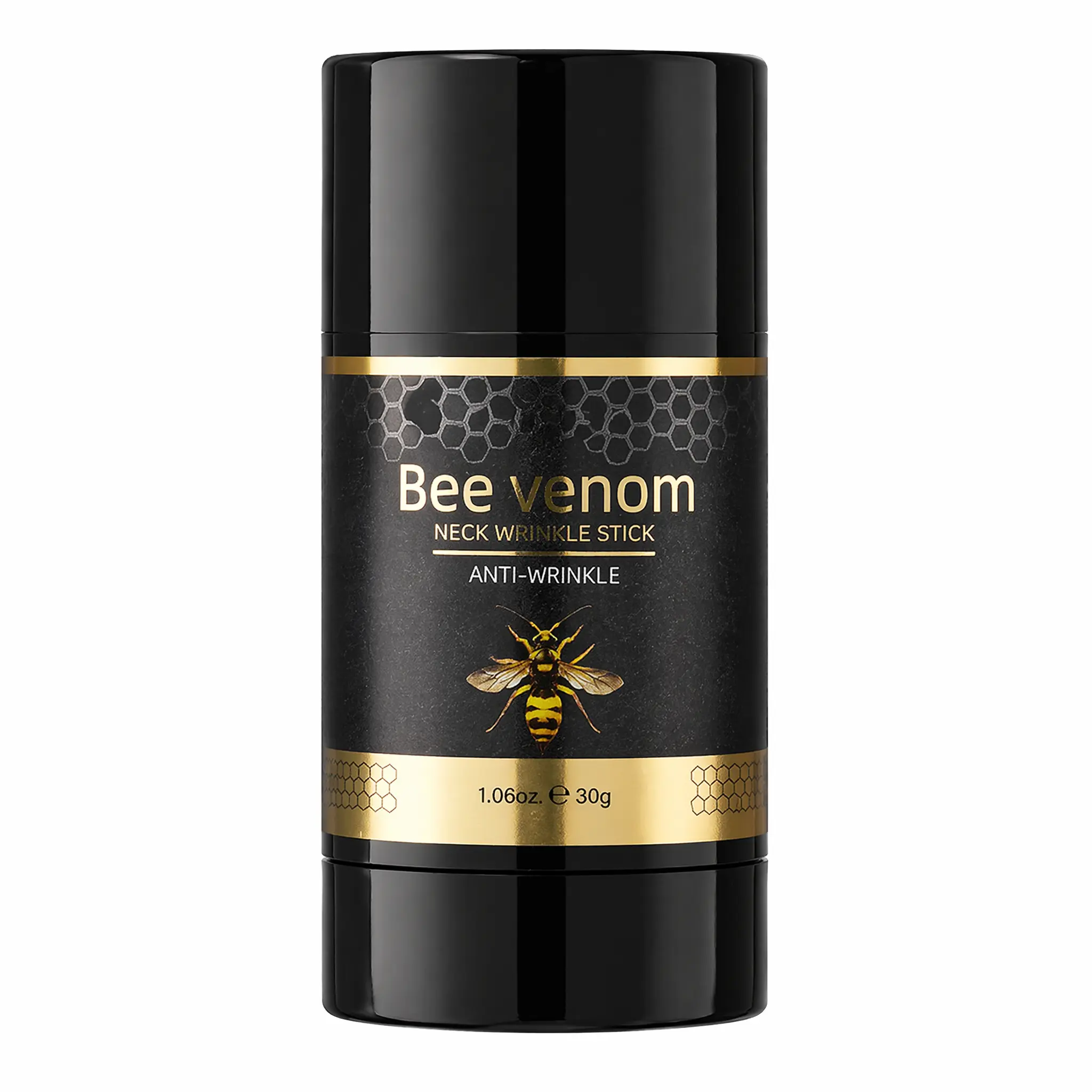 Bee Venom Extract Neck Wrinkle Stick - Retinol-Infused Lightweight Firming Treatment, Hydrating Moisturizer to Smooth Neck Lines, Restore Moisture, Reduce Dryness, Boost Skin Elasticity, Portable Anti-Aging Skincare for All Skin Types