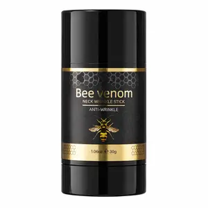 Bee Venom Extract Neck Wrinkle Stick - Retinol-Infused Lightweight Firming Treatment, Hydrating Moisturizer to Smooth Neck Lines, Restore Moisture, Reduce Dryness, Boost Skin Elasticity, Portable Anti-Aging Skincare for All Skin Types