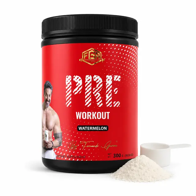 Watermelon Pre Workout Powder with Creatine, Beta Alanine & AAKG - Energy, Pump & Endurance for Men & Women - FGAFITNESS