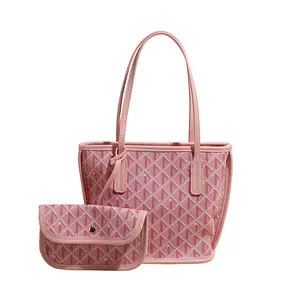 Premium PU Leather Tote Bag, Small  Large Sizes, Spacious Lightweight Shoulder Bag for Daily Work & Travel &Sports Outdoors Date Gifts for girls and ladies