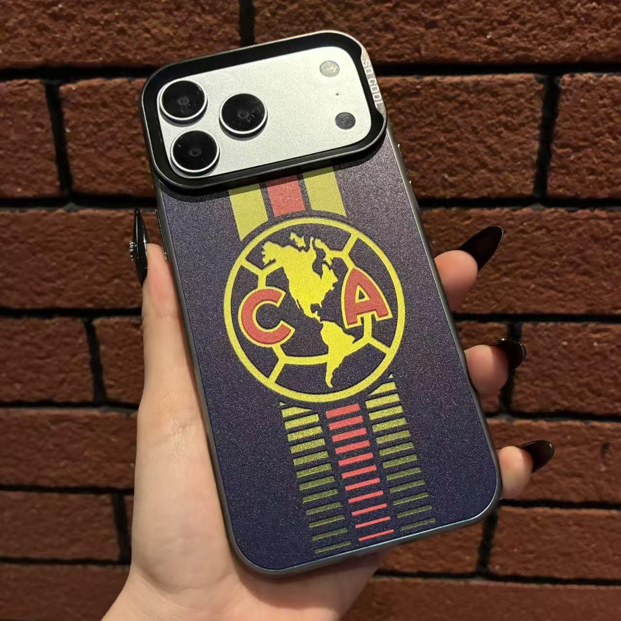 CA Las Águilas pattern Phone Case for iPhone 14/13/12/11/Xs Pro Max Plus & Samsung Galaxy 7/15/16/22/23/24/25/26 Ultra/Plus, Full Camera Protection, 4-Corner Shockproof, Anti-Drop
