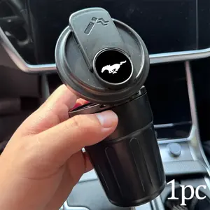 Mustang Car Cup Holder, Universal Vehicle Ashtray, Leak-Proof and Wind-Proof, Practical Decorative Effect, 1pc