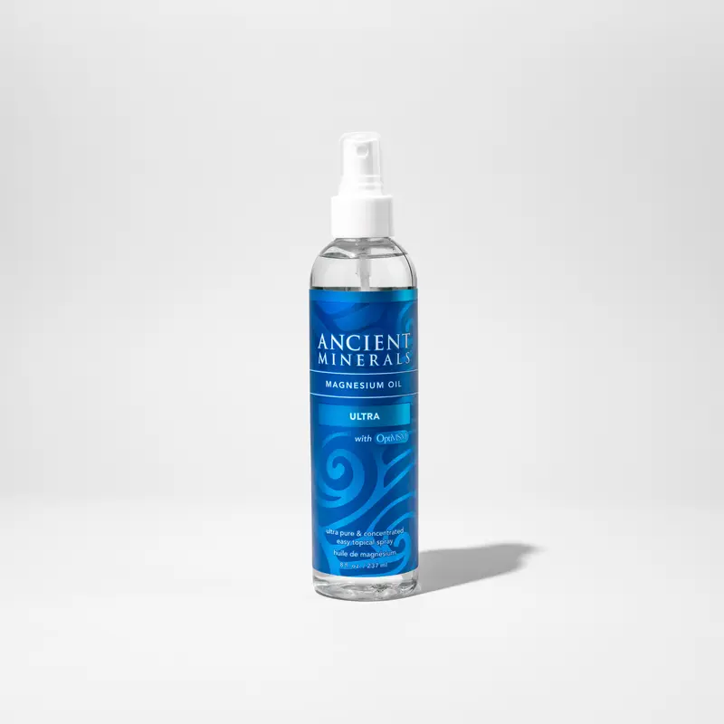 Ancient Minerals, Magnesium Oil Ultra w/ MSM, Detoxifying, Joint and Muscle Support, Pure Magnesium Body Care & Cosmetic Comfort