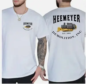 Marvin Heemeyer Graphic T-Shirt – White "Demolition Inc 2004" Tee for Men Women | Viral Trendy Patriotic Apparel | Soft Premium Cotton Top