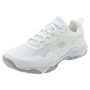 Men's Clear Shot Quicksilver Pickleball Shoes White and Silver