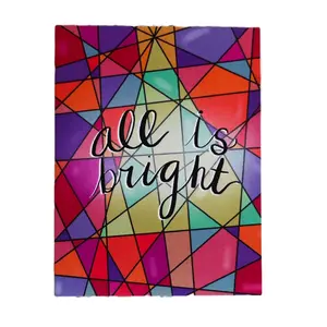 Heart Cards USA All Is Bright Holiday Christmas Card with A2 Envelope Digitally Designed Professionally Printed for Special Occasions Sweet Card