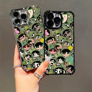 Powerpuff Girls iPhone Case for Kids Teens, Cute Cartoon Design, Unique Style Compatible with iPhone 11/12/13/14/15/16 (Pro Max/Plus)