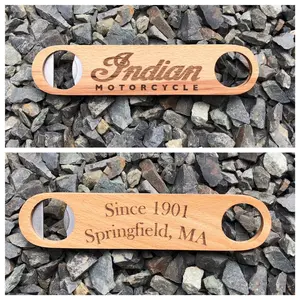 Indian laser engraved custom wood bottle opener