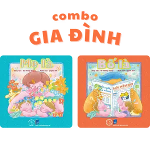 Combo 2 Picture Books about Family (Bố là Mẹ là) Sách tranh về gia đình tặng kèm Puzzle