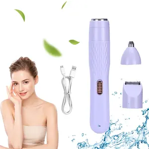New 3-in-1 electric hair removal set - a multifunctional hair removal device for bikinis, nose hair, face, legs, and armpits, suitable for holiday gift giving Rechargeable Epilator