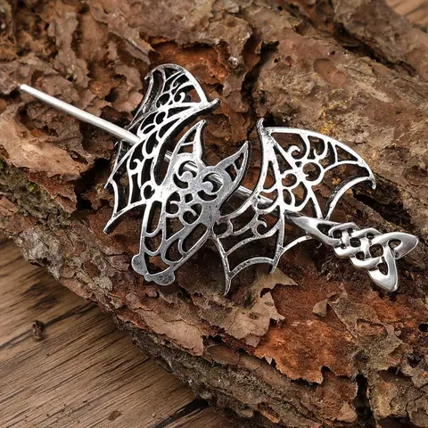 Vintage Gothic Bat Hair Clip, Duck Bill Hair Clips, Duckbill Clips, Viking Celtic Style Punk Gothic Hair Accessory, Party Decoration, Valentine's Day Mother's Day Birthday Gift, Hair Clips Metal