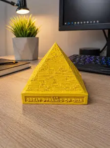 Giza Pyramid Sculpture, Home Decor Statue for Living Room Tabletop Decoration