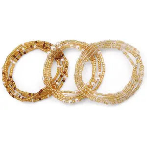 Waist Beads for Women Belly Beads Elastic Chain African Waist Chains Set for Women Body Jewelry Bikini Jewelry Chains