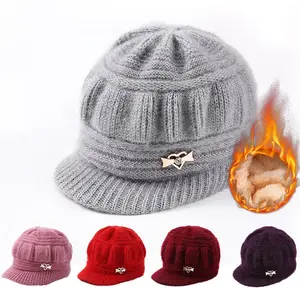 Women's Fleece Lined Beanie - Thick Knit Thermal Hat, Warm Winter Hat for Cold Weather & Outdoor Women's Fleece Lined Beanie - Thick Knit Thermal Hat, Warm Winter Hat for Cold Weather & Outdoor