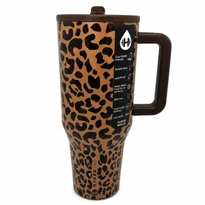 Hydro Style 40oz Vacuum Insulated Mug - Double Wall Stainless Steel Leak-Proof Travel Cup for Car, Office & Outdoors