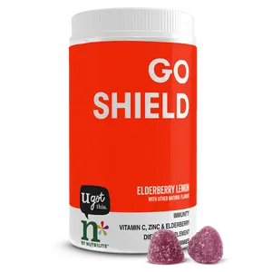 Nutrilite Go Shield Immunity Gummies 30 Servings Elderberry Lemon Flavor Tasty Daily Wellness Supplement for Immune Support & Antioxidant Protection Healthcare Fitness Dietary Edible - Vitamin, Strawberry
