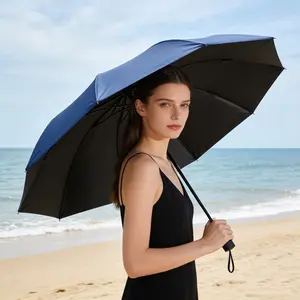 115 cm Folding Umbrella, Windproof and Waterproof Design, Large Sun and Rain Protection, Wind-Resistant Umbrella Ideal for Travel and Family Use