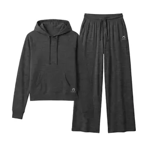 SHOWITTY Women's 2 Piece Sweatsuit – Casual Long Sleeve Hoodie & Loose Wide Leg Sweatpants with Pockets