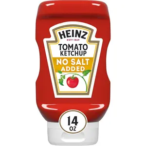 Heinz Ketchup, No Salt, 14 oz Flavor Dip Sauce