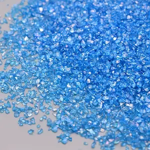 MonkeyBro 20-Color AB Rainbow Crushed Glass Beads 1-4MM 100g for Jewelry Making Nail Art Epoxy Resin DIY Craft Accessories